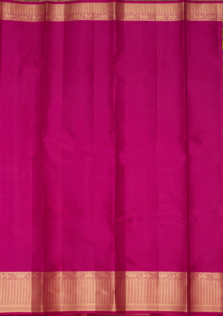 Mehendi Zariwork Silk Saree-koskii