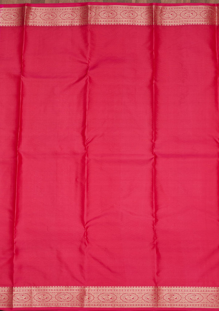 Mustard Zariwork Pure Silk Saree-koskii