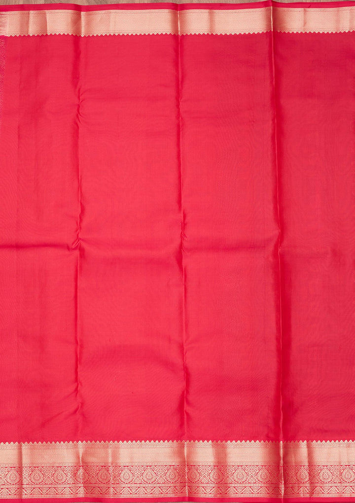 Purple Zariwork Pure Silk Saree-koskii