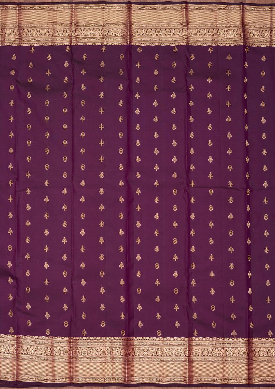 Purple Zariwork Pure Silk Saree-koskii