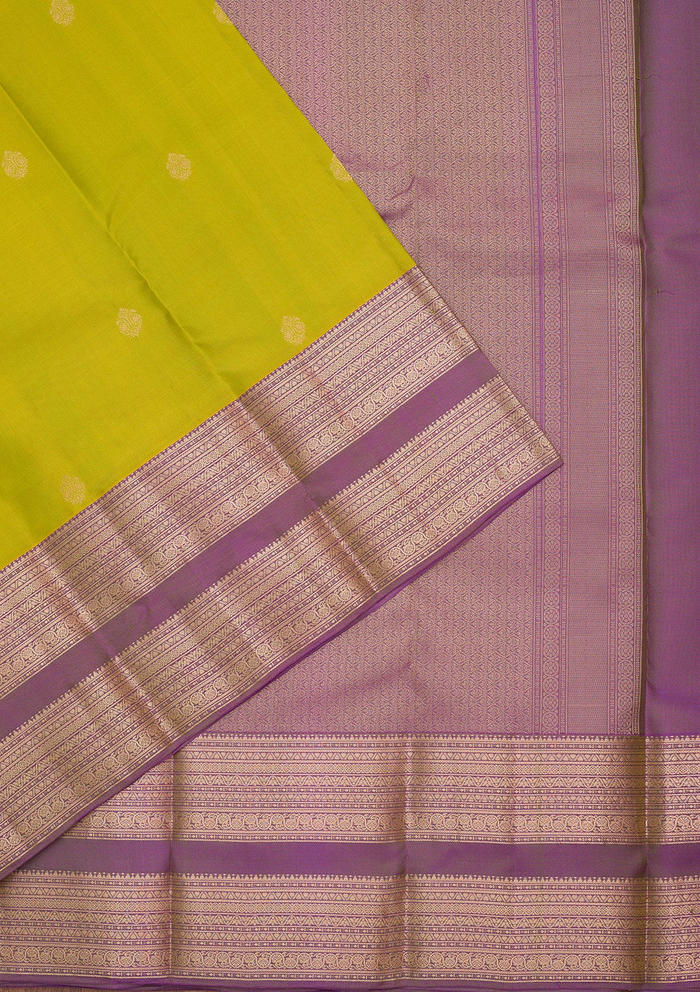 Parrot Green Zariwork Pure Silk Saree-koskii