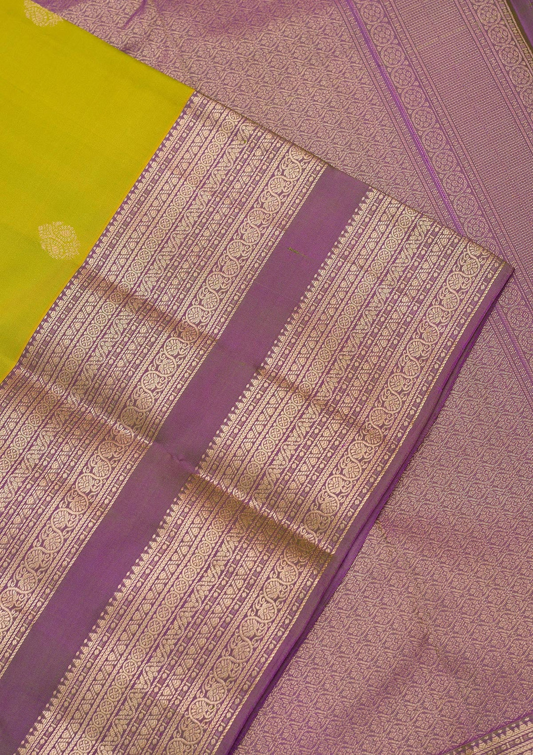 Parrot Green Zariwork Pure Silk Saree-koskii