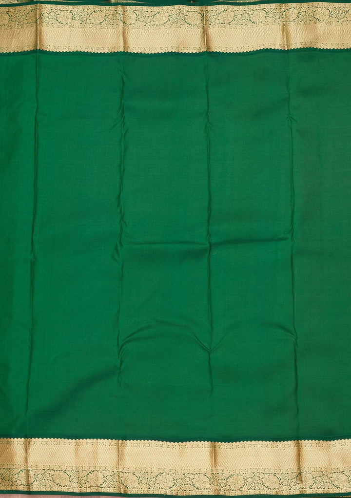 Mustard Zariwork Pure Silk Saree-koskii