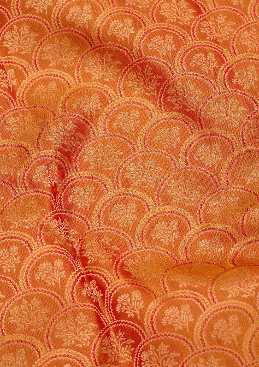 Mustard Zariwork Pure Silk Saree-koskii