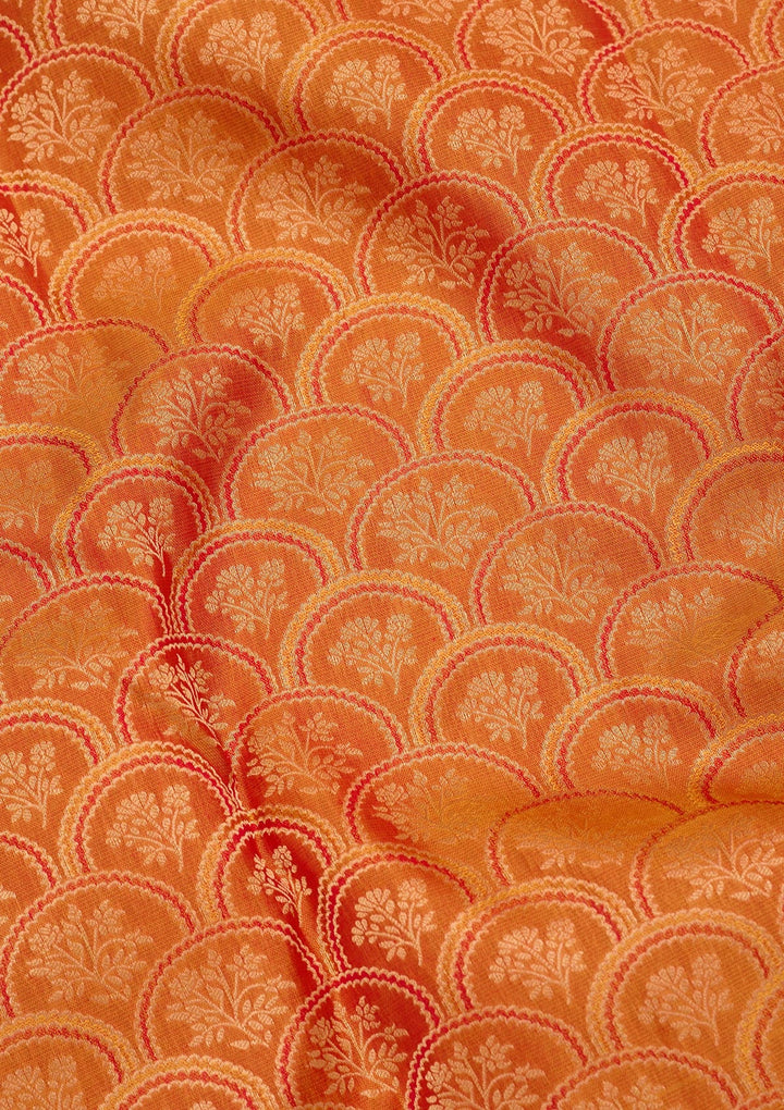 Mustard Zariwork Pure Silk Saree-koskii