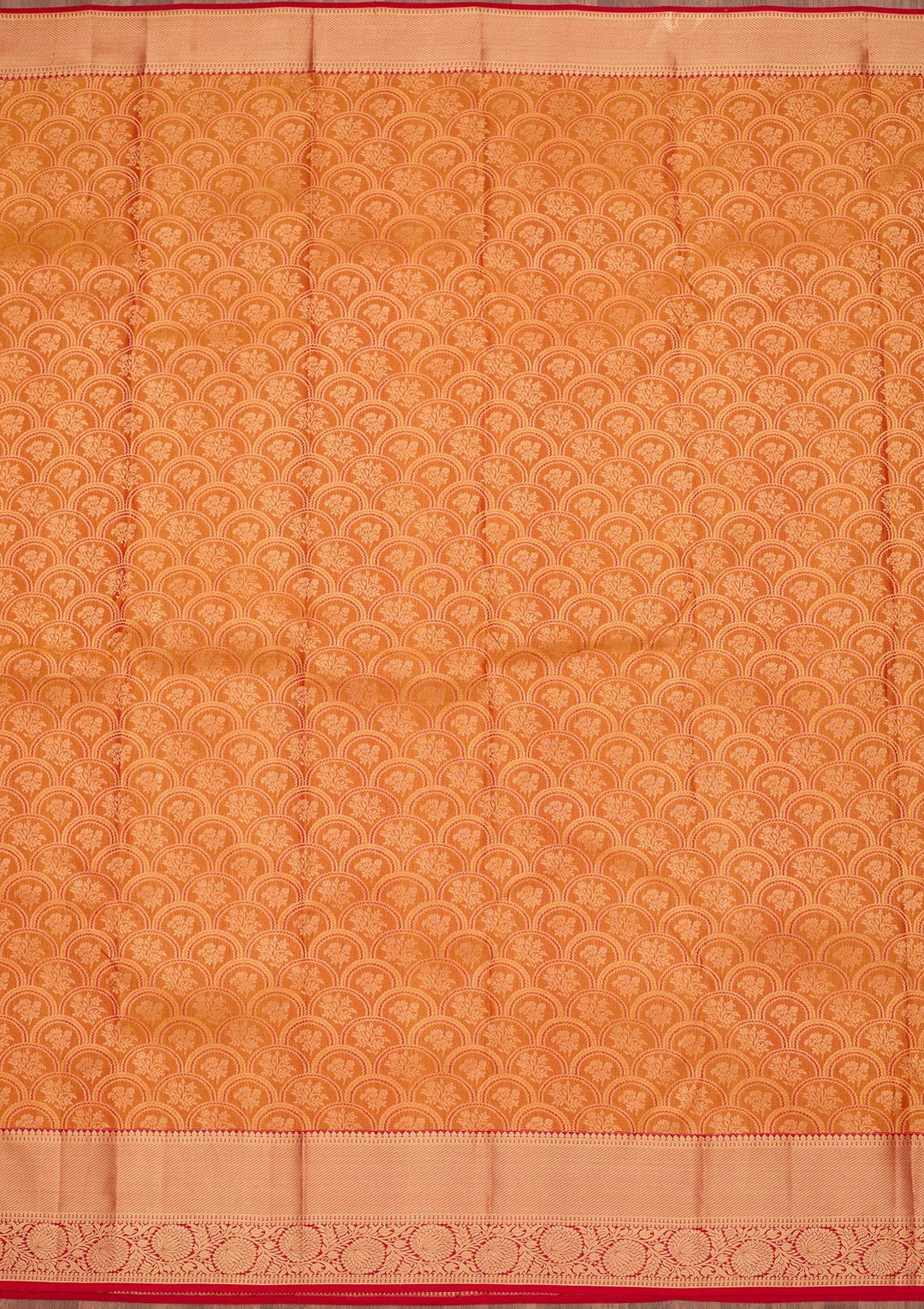 Mustard Zariwork Pure Silk Saree-koskii