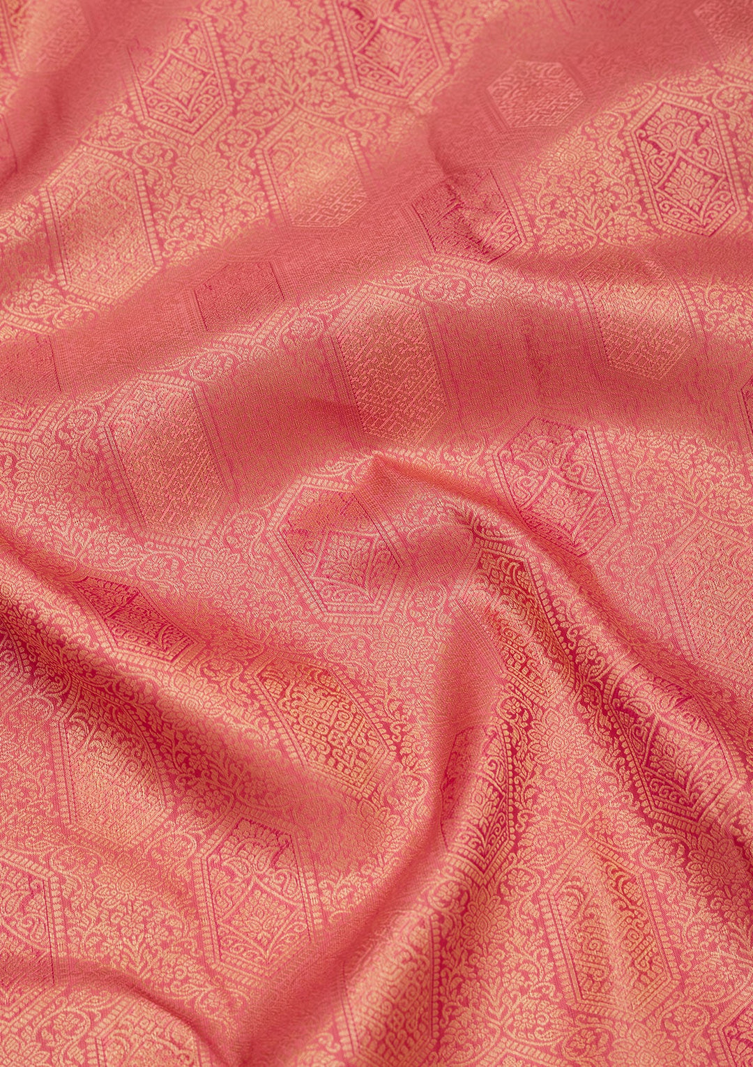 Onion Pink Zariwork Pure Silk Saree-koskii
