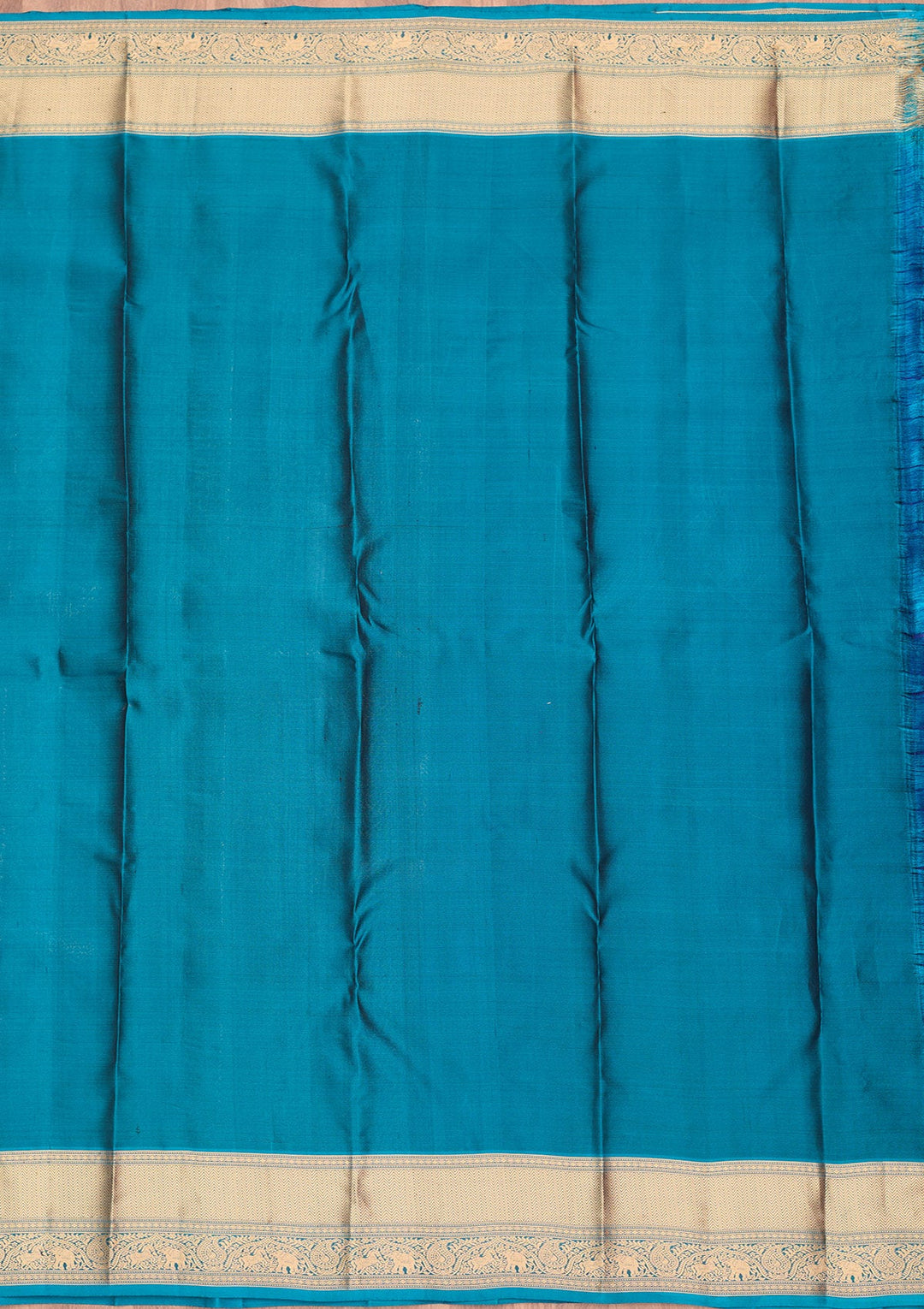 Royal Blue Zariwork Pure Silk Saree-koskii