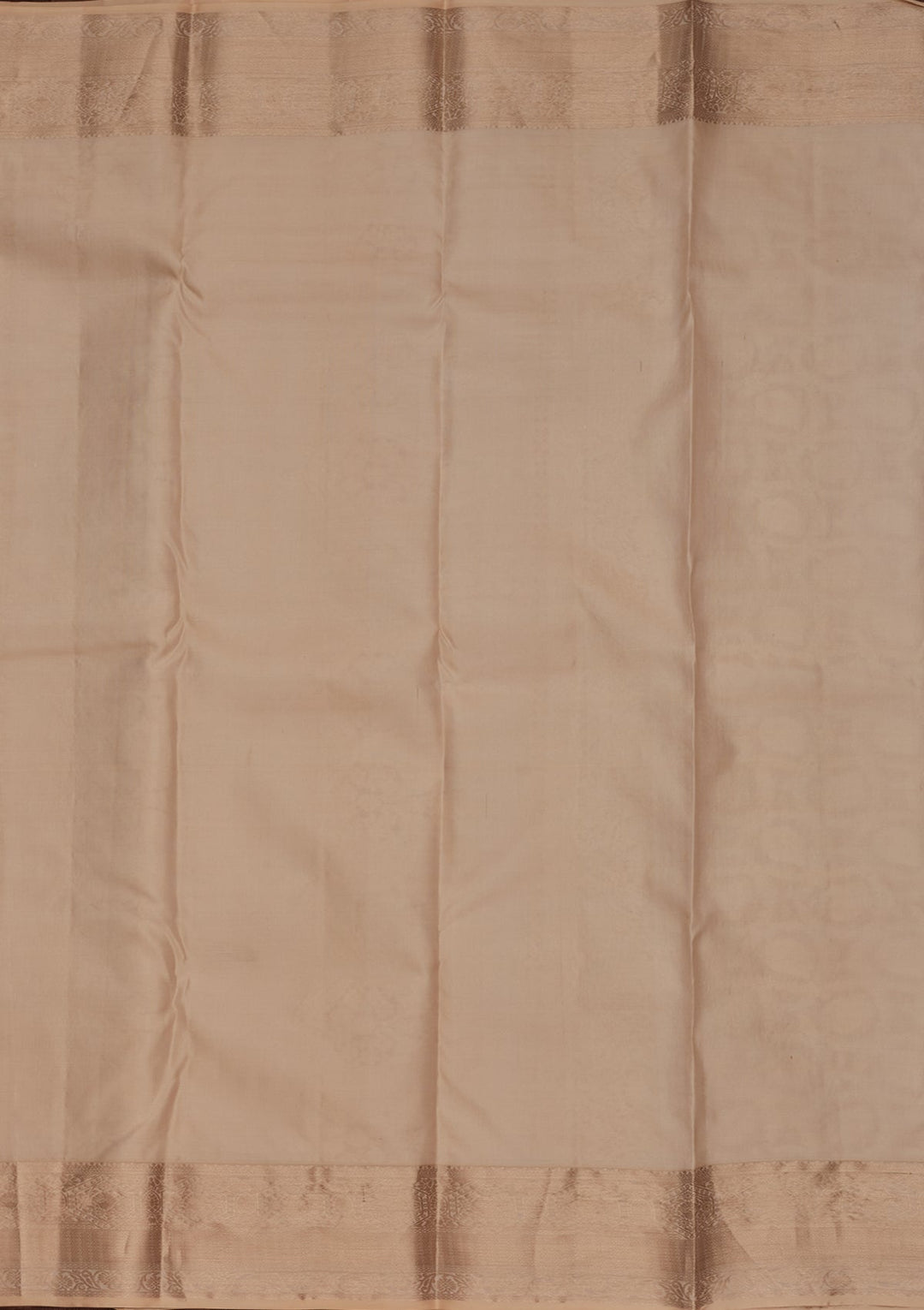 Cream Zariwork Pure Silk Saree-koskii