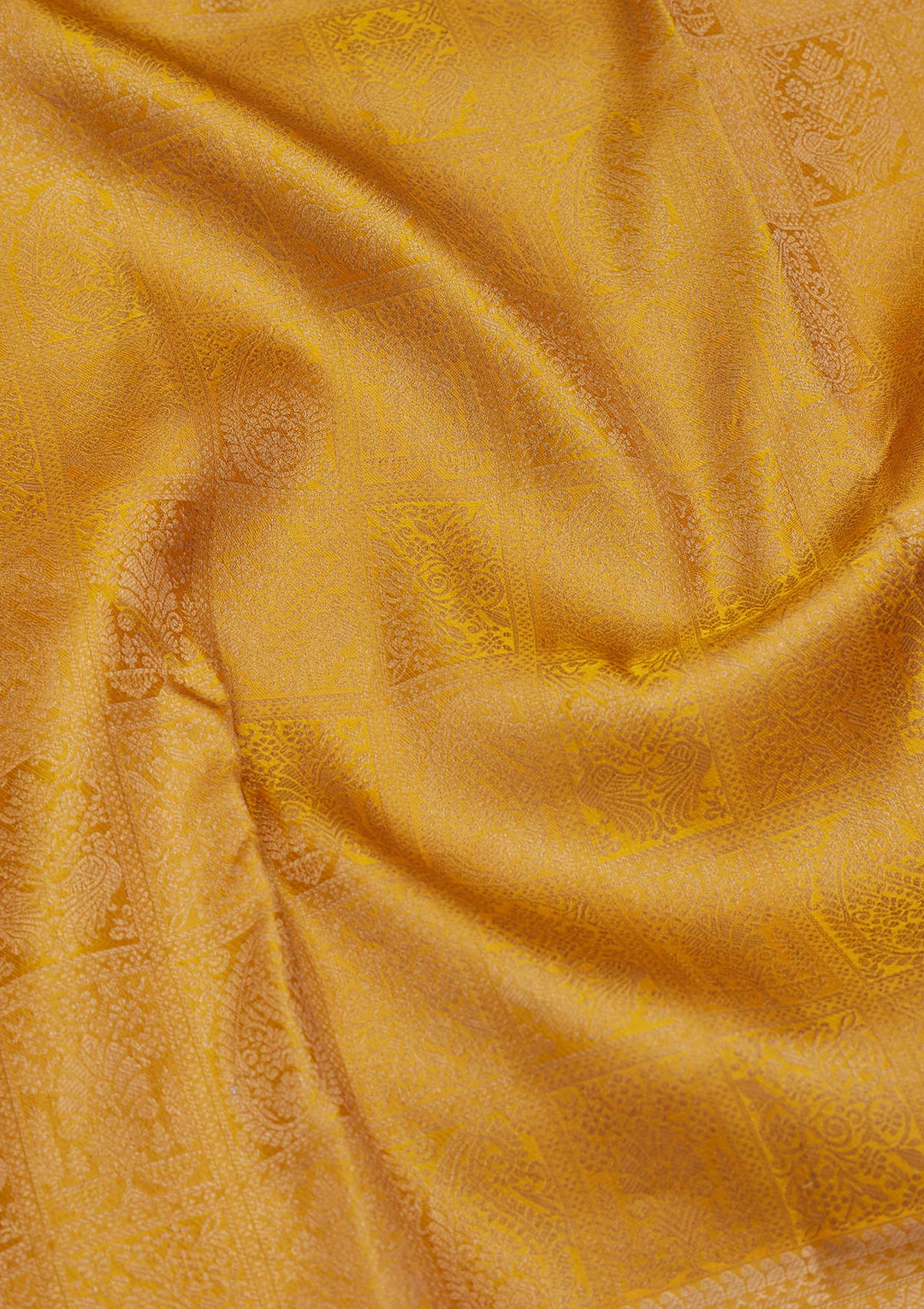Yellow Zariwork Pure Silk Saree-koskii