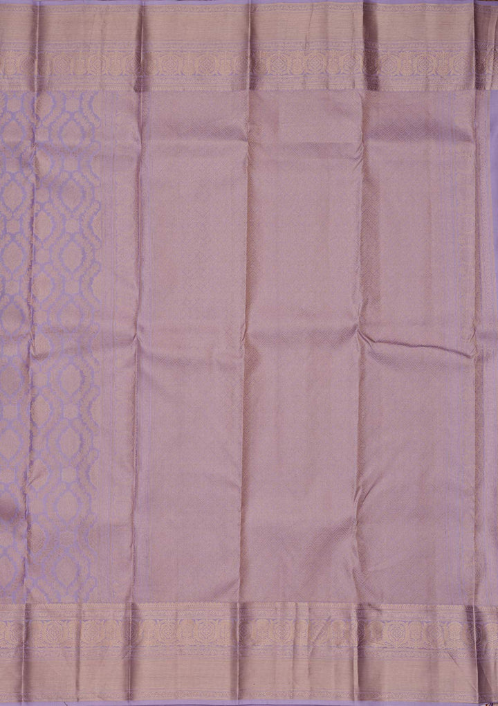 Lavender Zariwork Pure Silk Saree-koskii