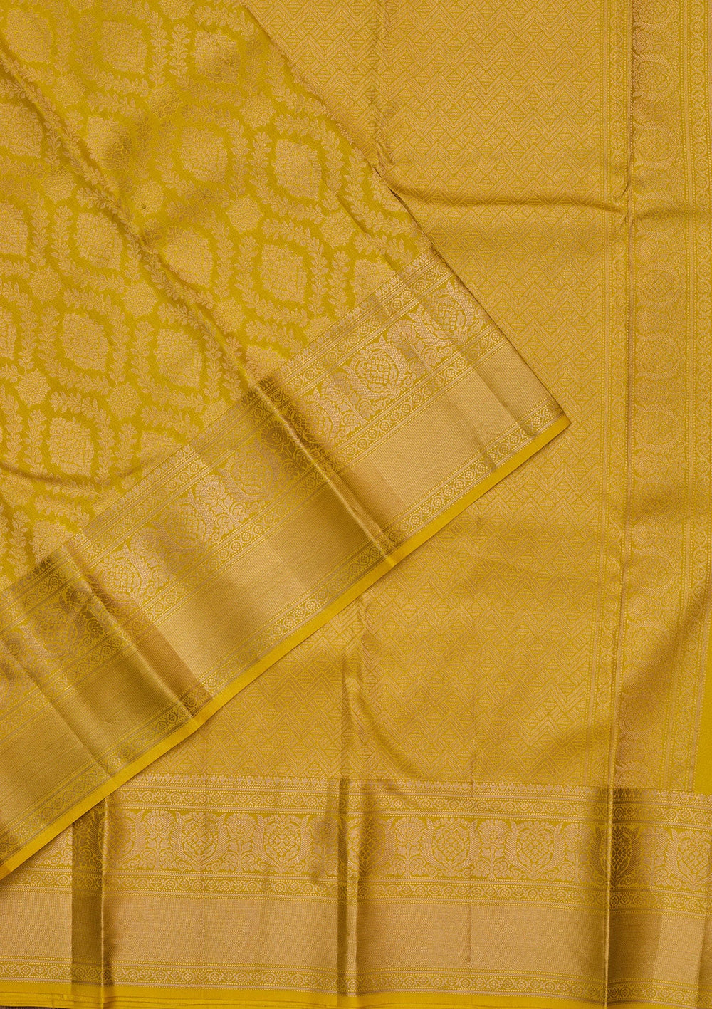 Yellow Zariwork Pure Silk Saree-koskii