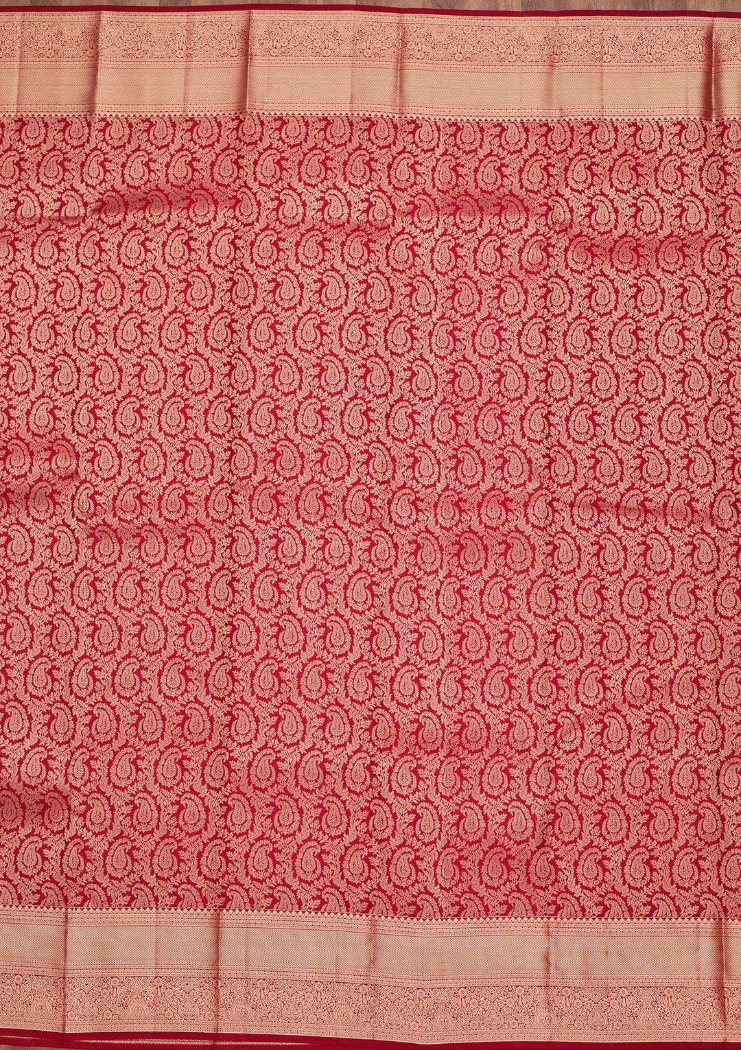 Maroon Zariwork Pure Silk Saree-koskii