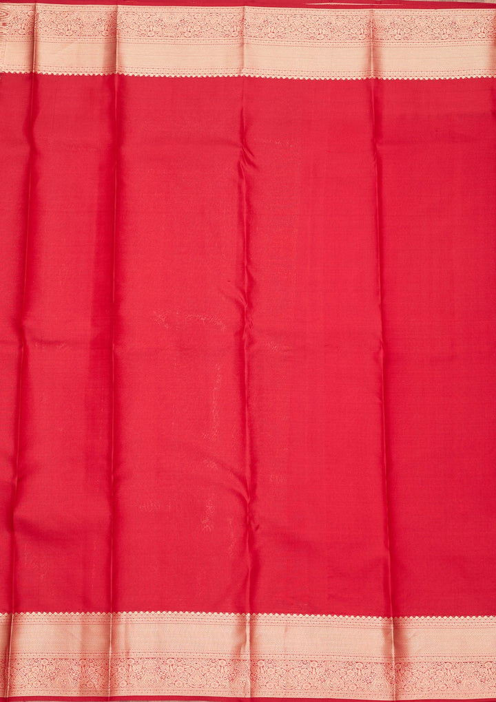 Maroon Zariwork Pure Silk Saree-koskii