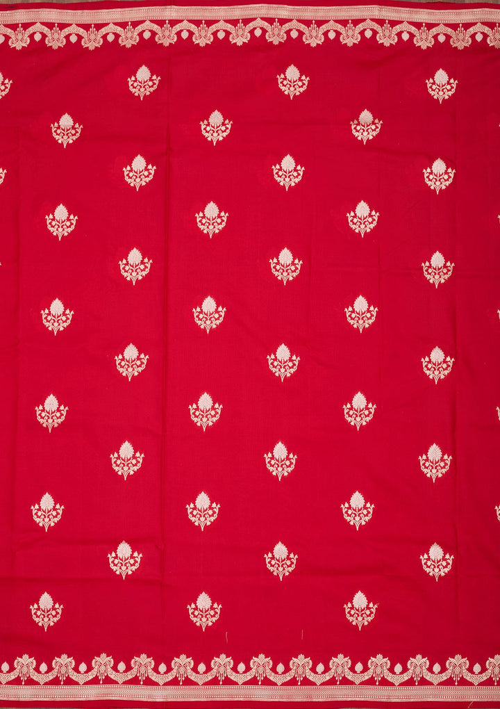 Red Zariwork Pure Silk Saree