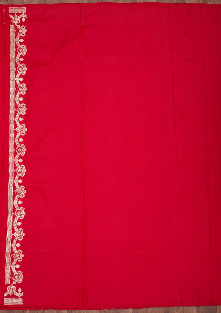 Red Zariwork Pure Silk Saree