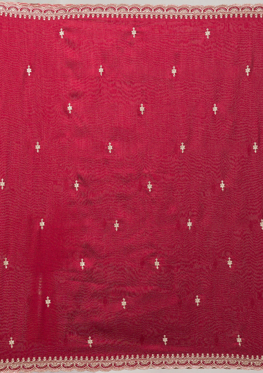 Maroon Threadwork Raw Silk Readymade Salwar Suit-Koskii
