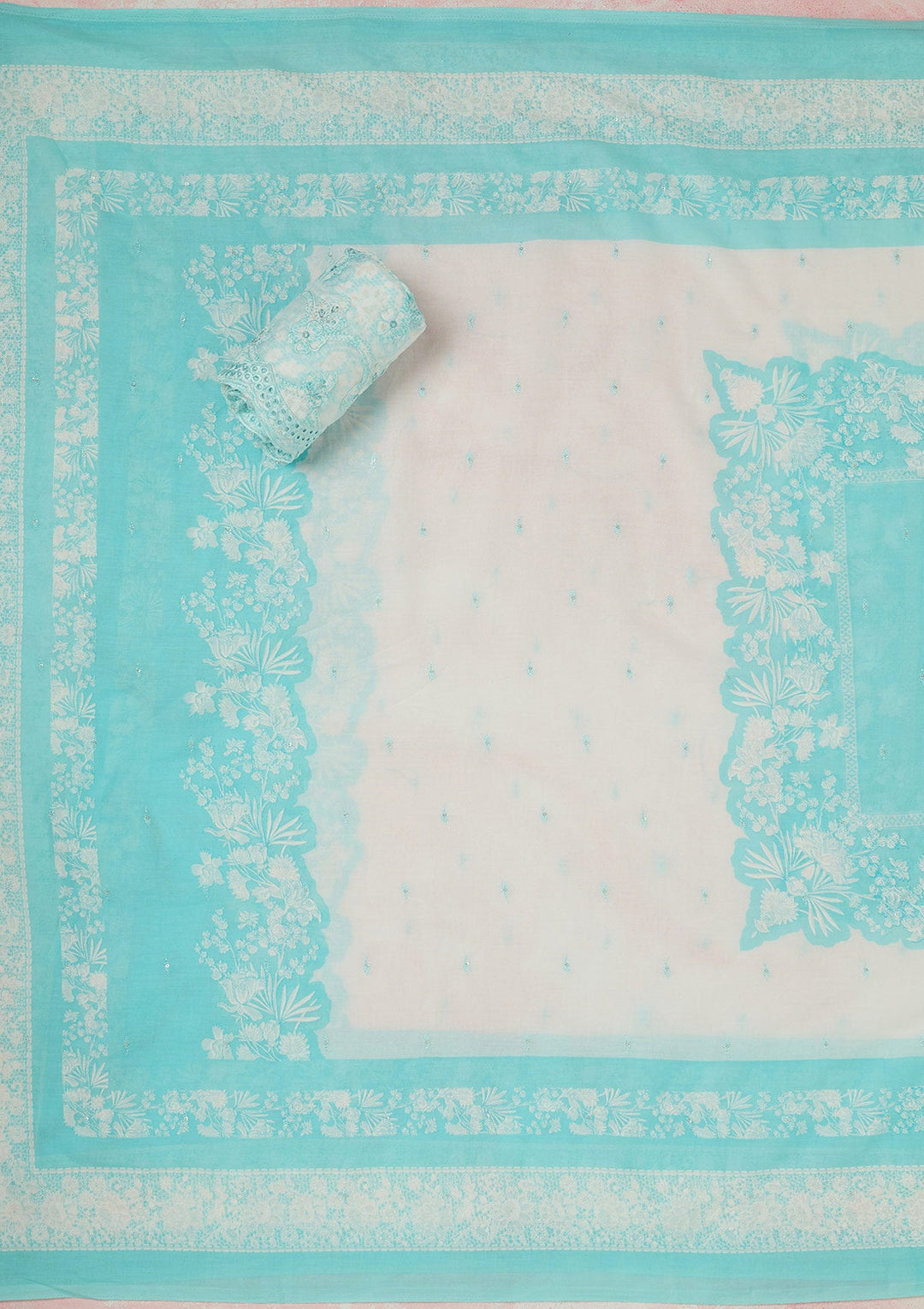 Onion Pink Cording Dola Silk Readymade salwar suit-koskii