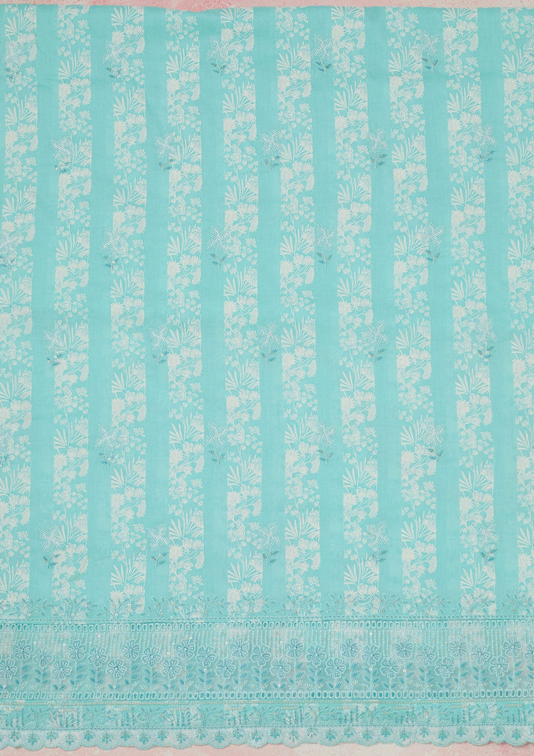 Onion Pink Cording Dola Silk Readymade salwar suit-koskii