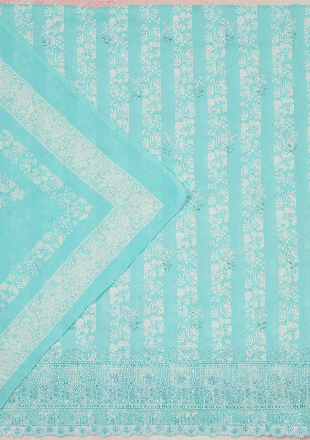 Onion Pink Cording Dola Silk Readymade salwar suit-koskii