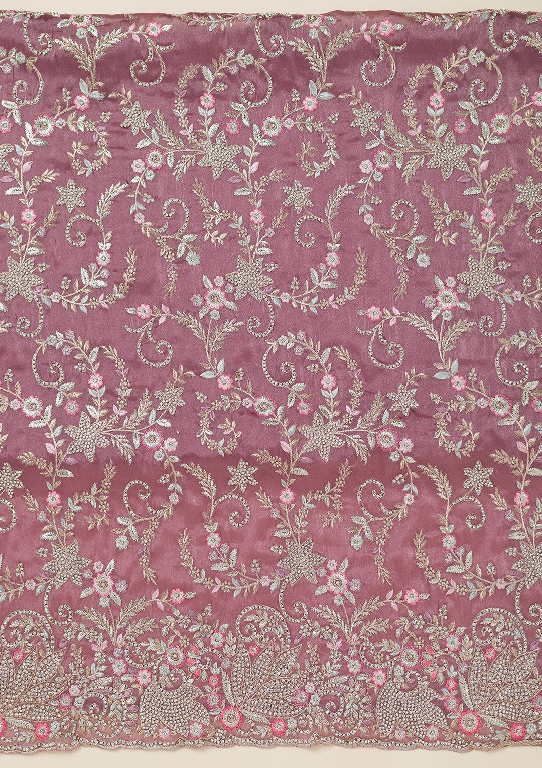 Black Stonework Chiffon Saree-koskii