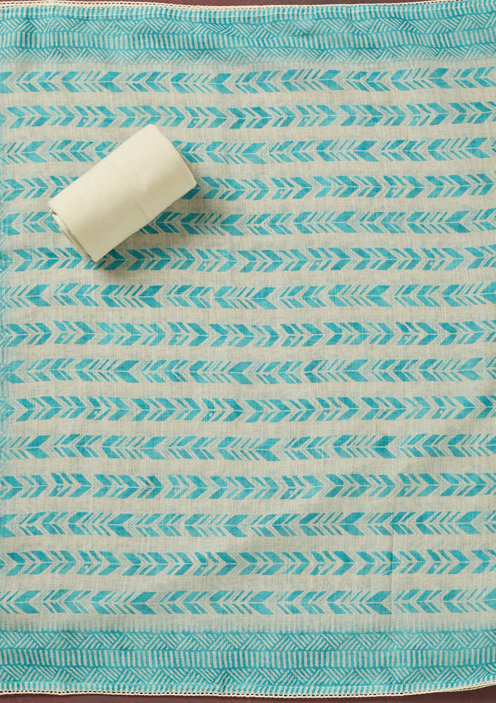 Sea Green Threadwork Cotton Unstitched Salwar Suit-Koskii