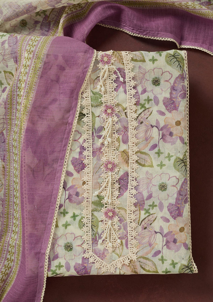 Onion Pink Cording Dola Silk Readymade salwar suit-koskii