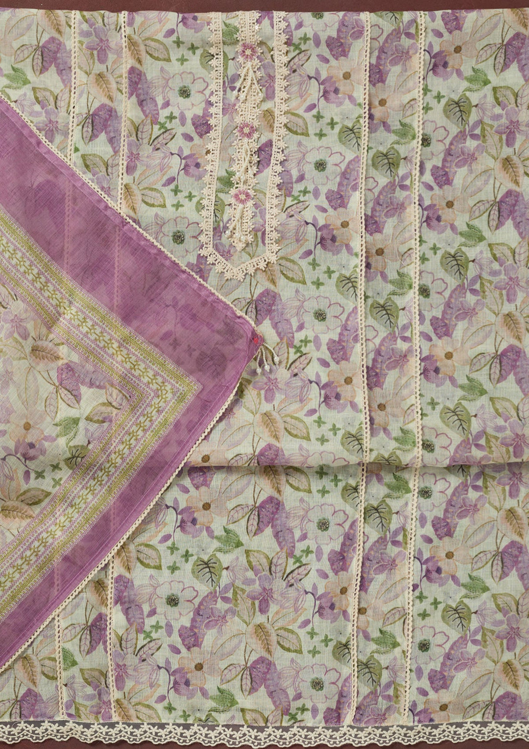 Rama Green Zariwork (Gold) Chinon Readymade salwar suit-koskii