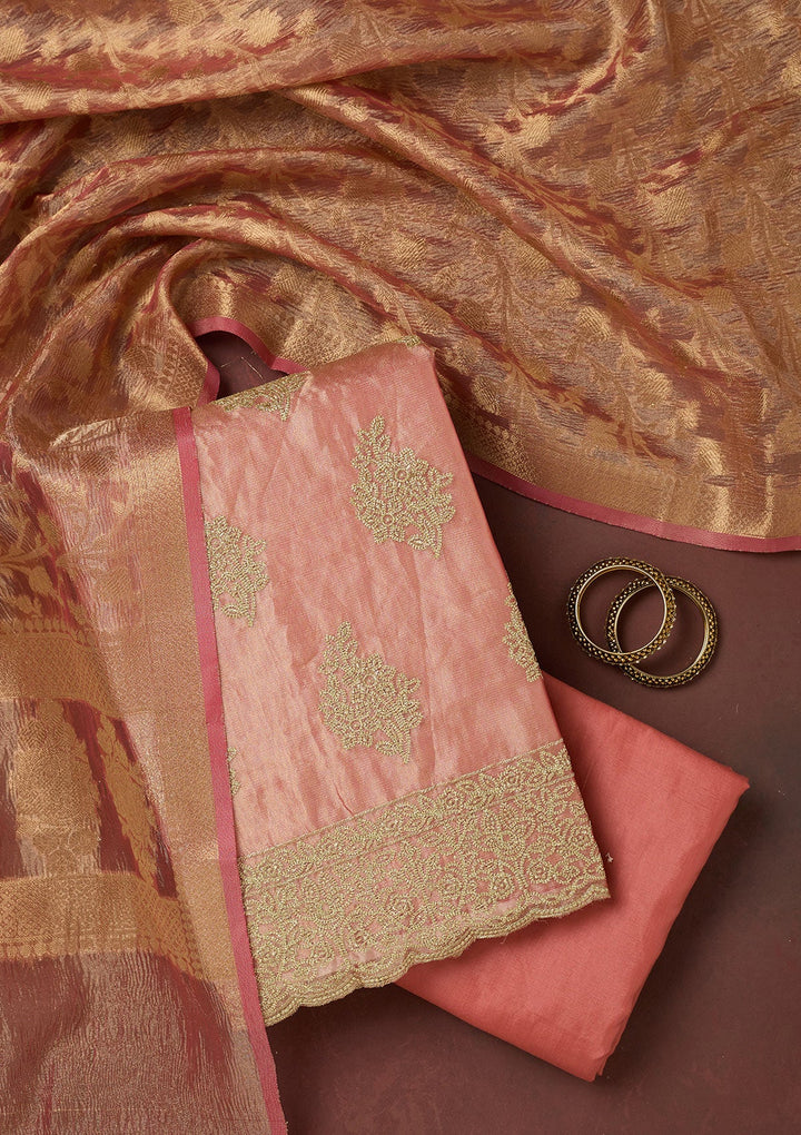 Sky Blue Cording Tissue Saree-koskii