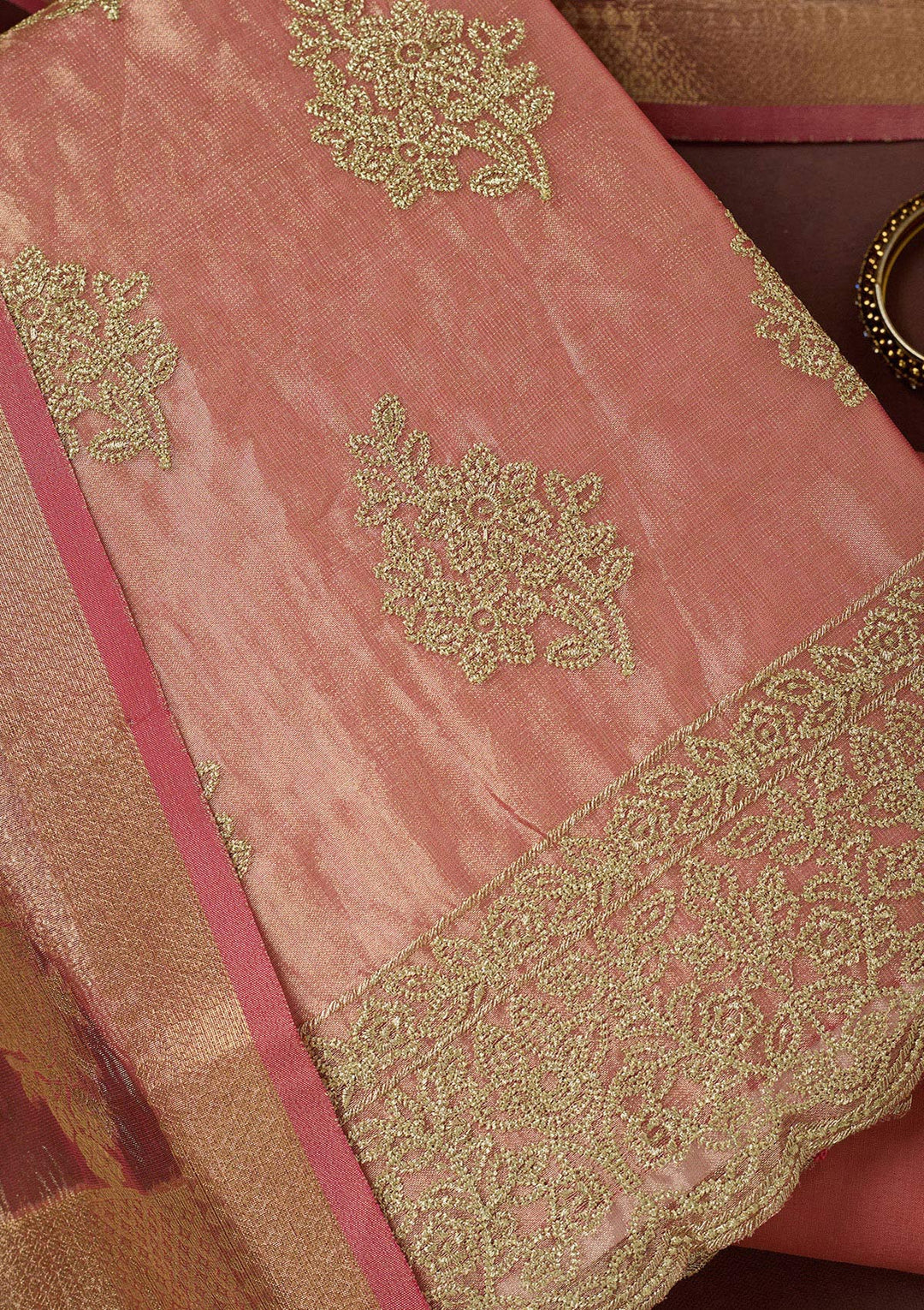 Lavender Cording Tissue Saree-koskii