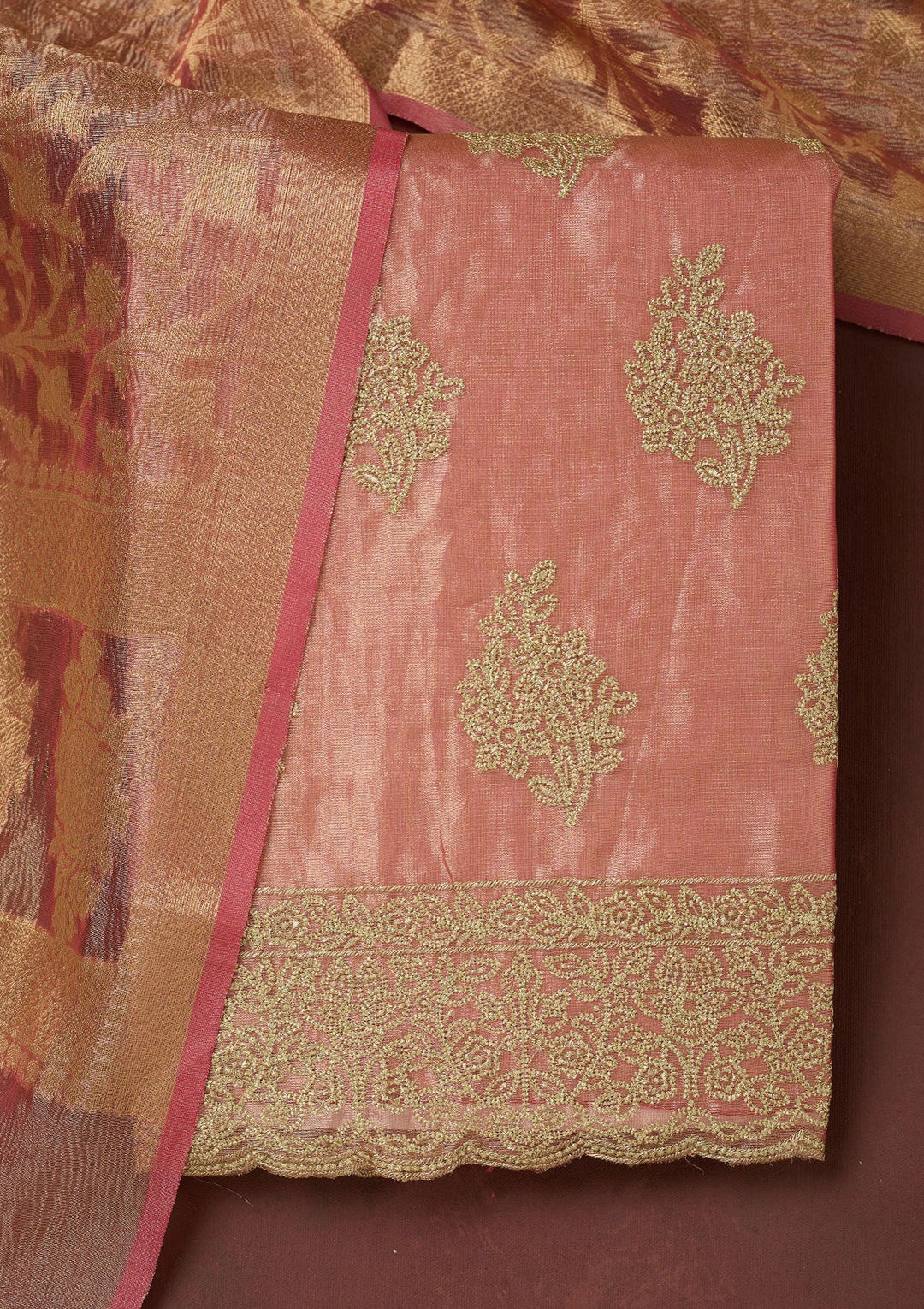 Lavender Cording Tissue Saree-koskii