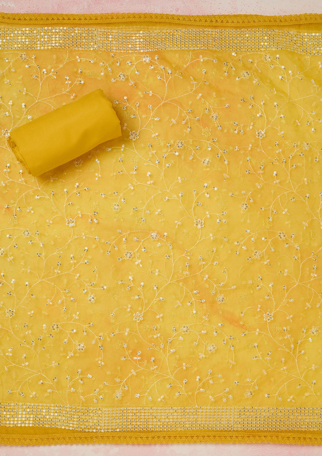 Wine Stonework (Gold) Georgette Saree-koskii