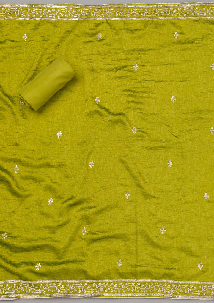 Royal Blue Zariwork Soft Raw Silk Unstitched Salwar Suit-koskii