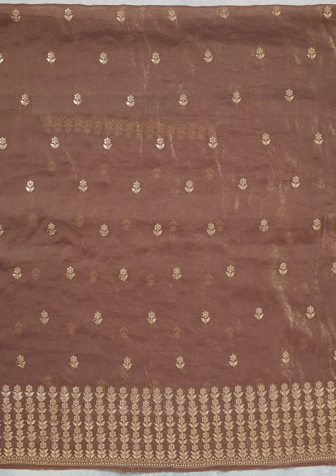 Mauve Gotapatti Semi Crepe Unstitched Salwar Suit_koskii