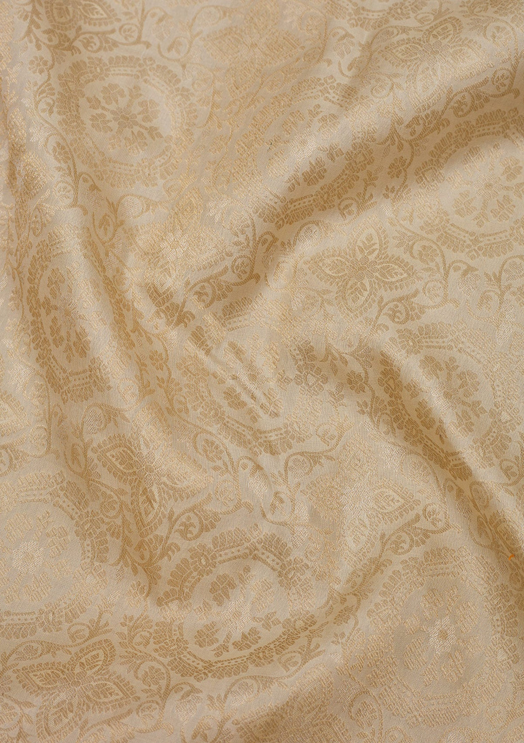 Beige Zariwork Pure Silk Saree