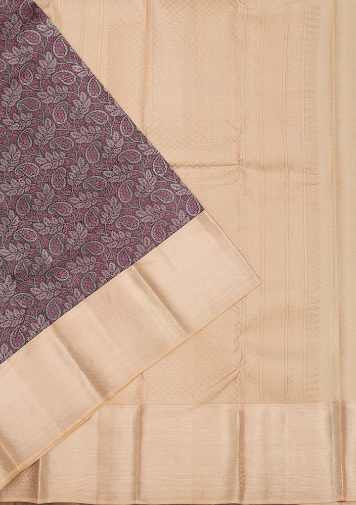 Black Zariwork Pure Silk Saree-Koskii