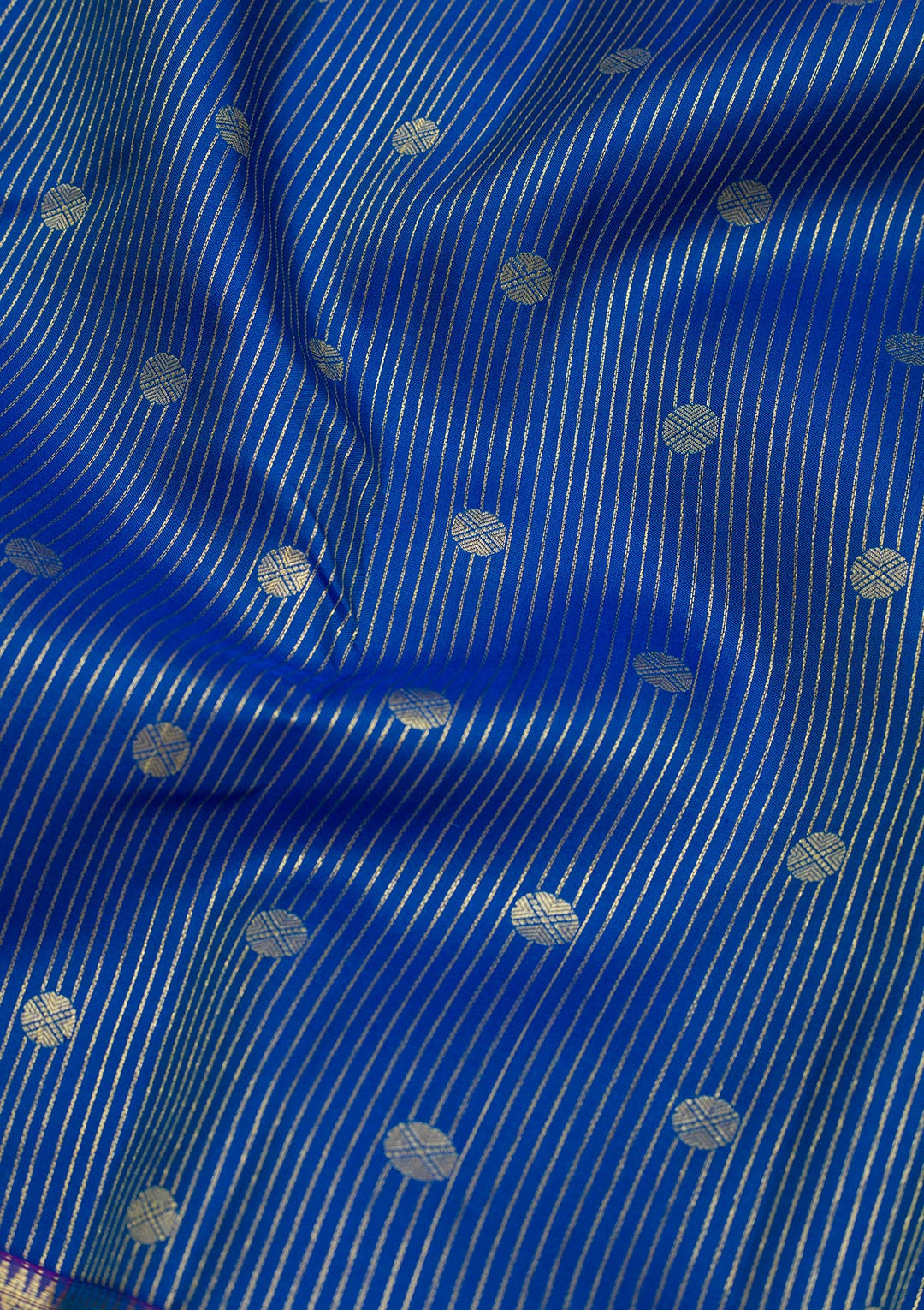 Blue Zariwork Pure Silk Saree-Koskii