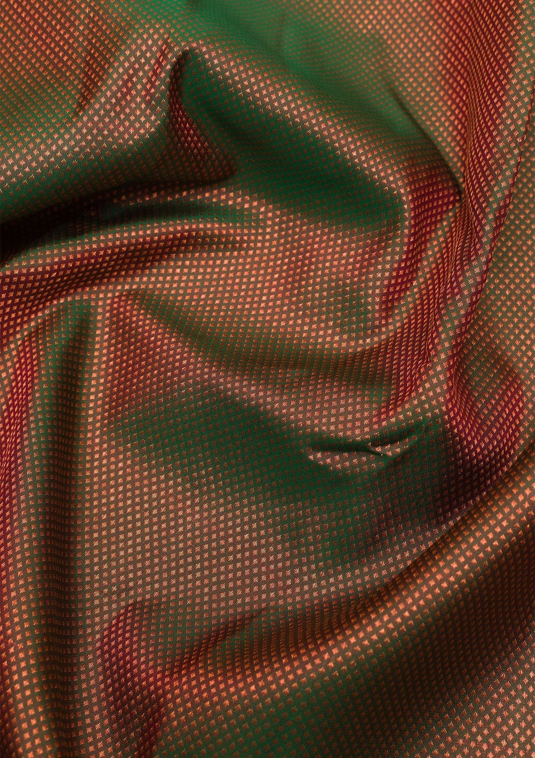 Bottle Green Zariwork Pure Silk Saree-Koskii