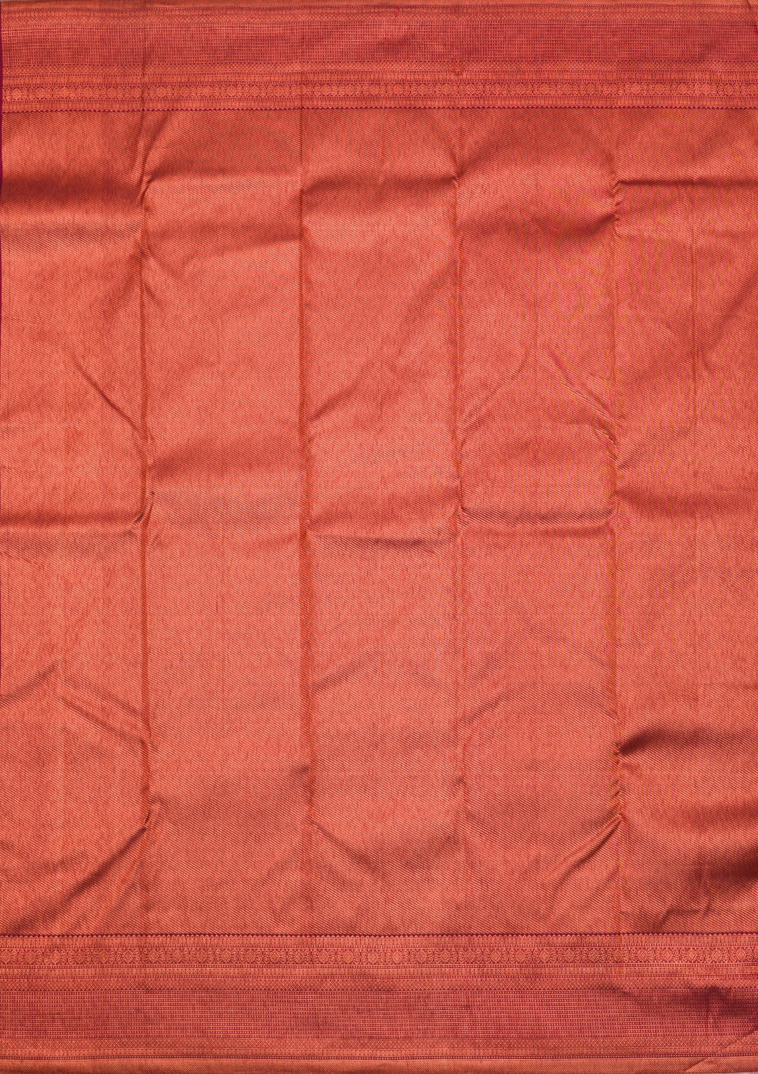 Bottle Green Zariwork Pure Silk Saree-Koskii