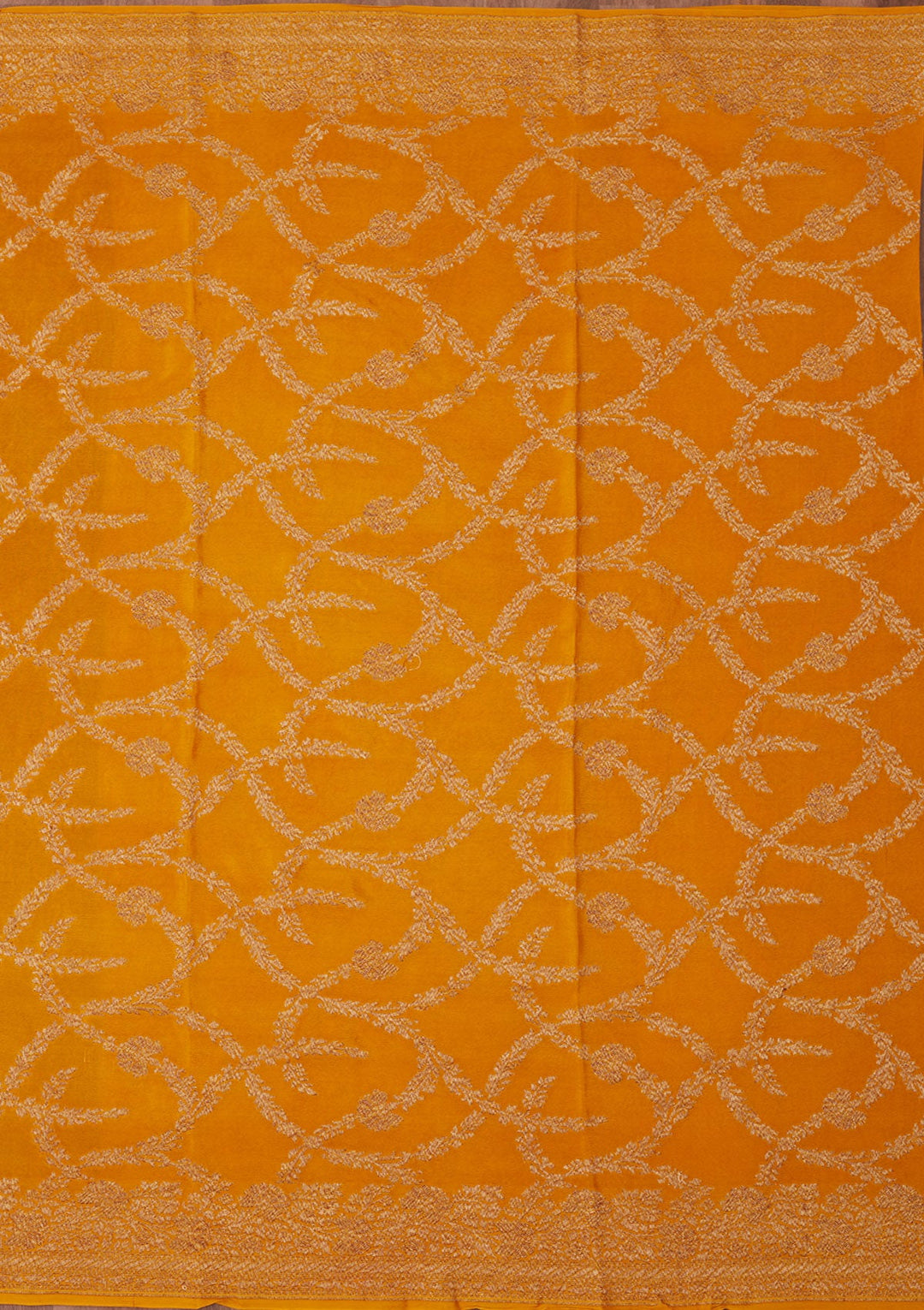 Bottle Green Zariwork Pure Silk Saree-Koskii