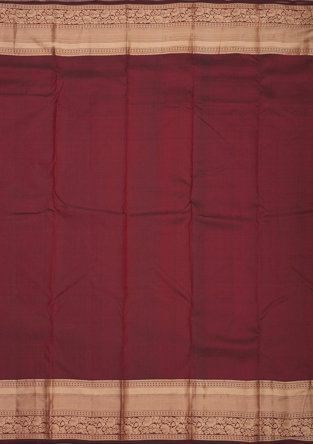 Brown Zariwork Pure Silk Saree-Koskii