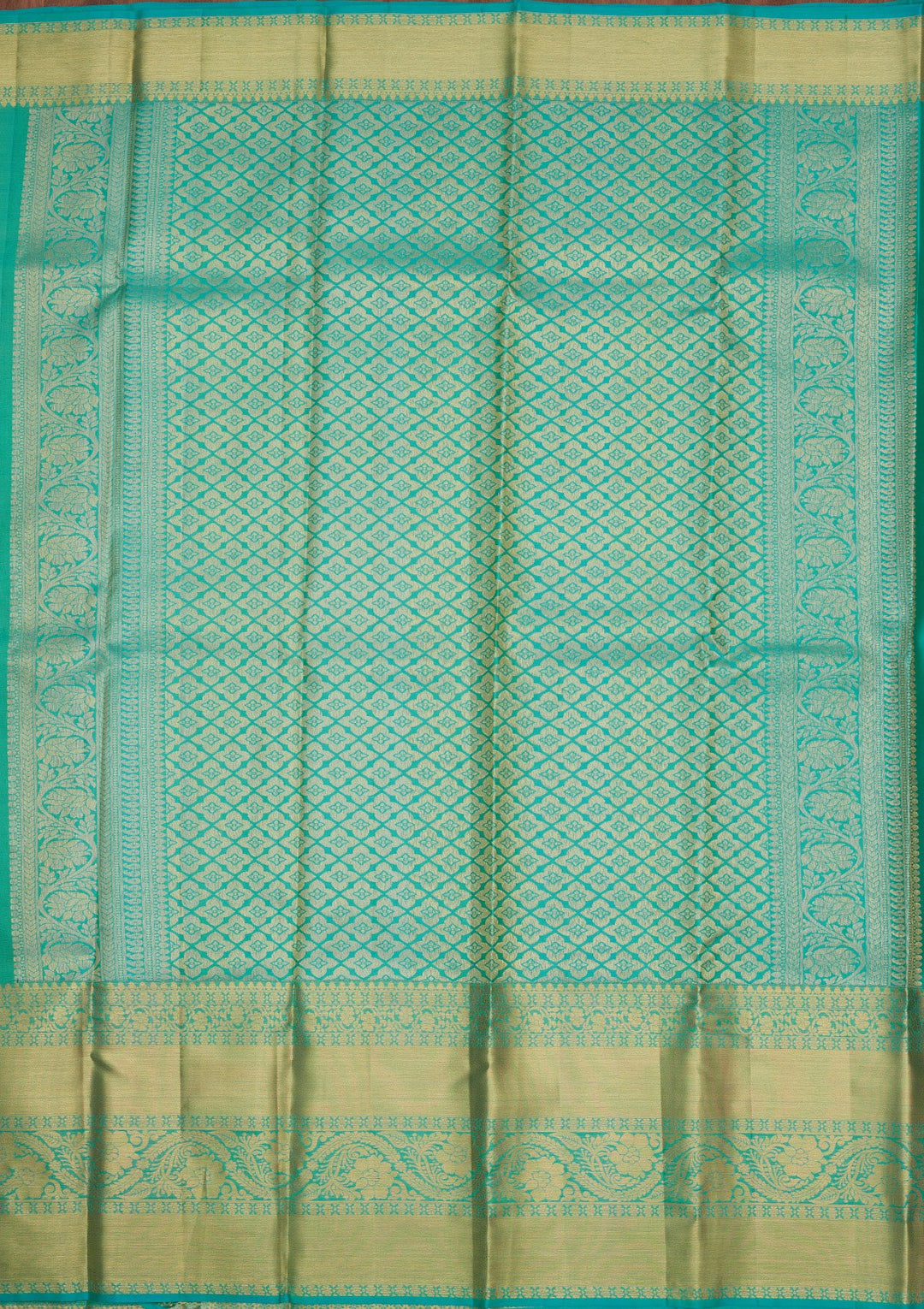 Cream Zariwork Pure Silk Saree-Koskii