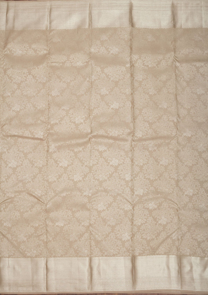 Gold Zariwork Pure Silk Saree-Koskii