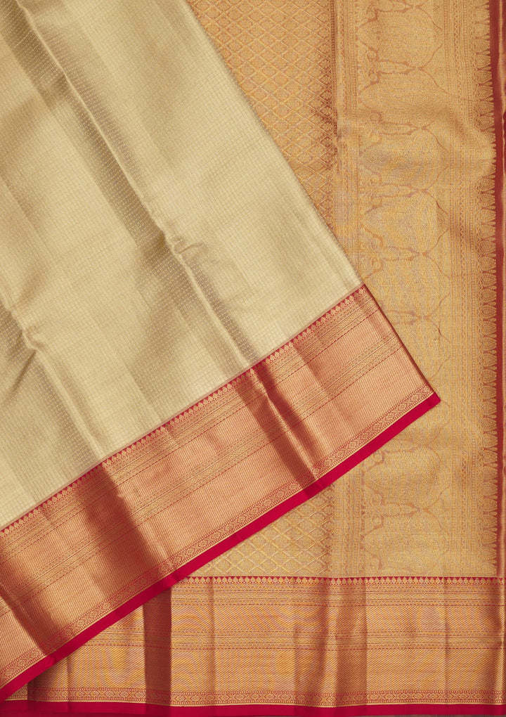 Gold Zariwork Pure Silk Saree