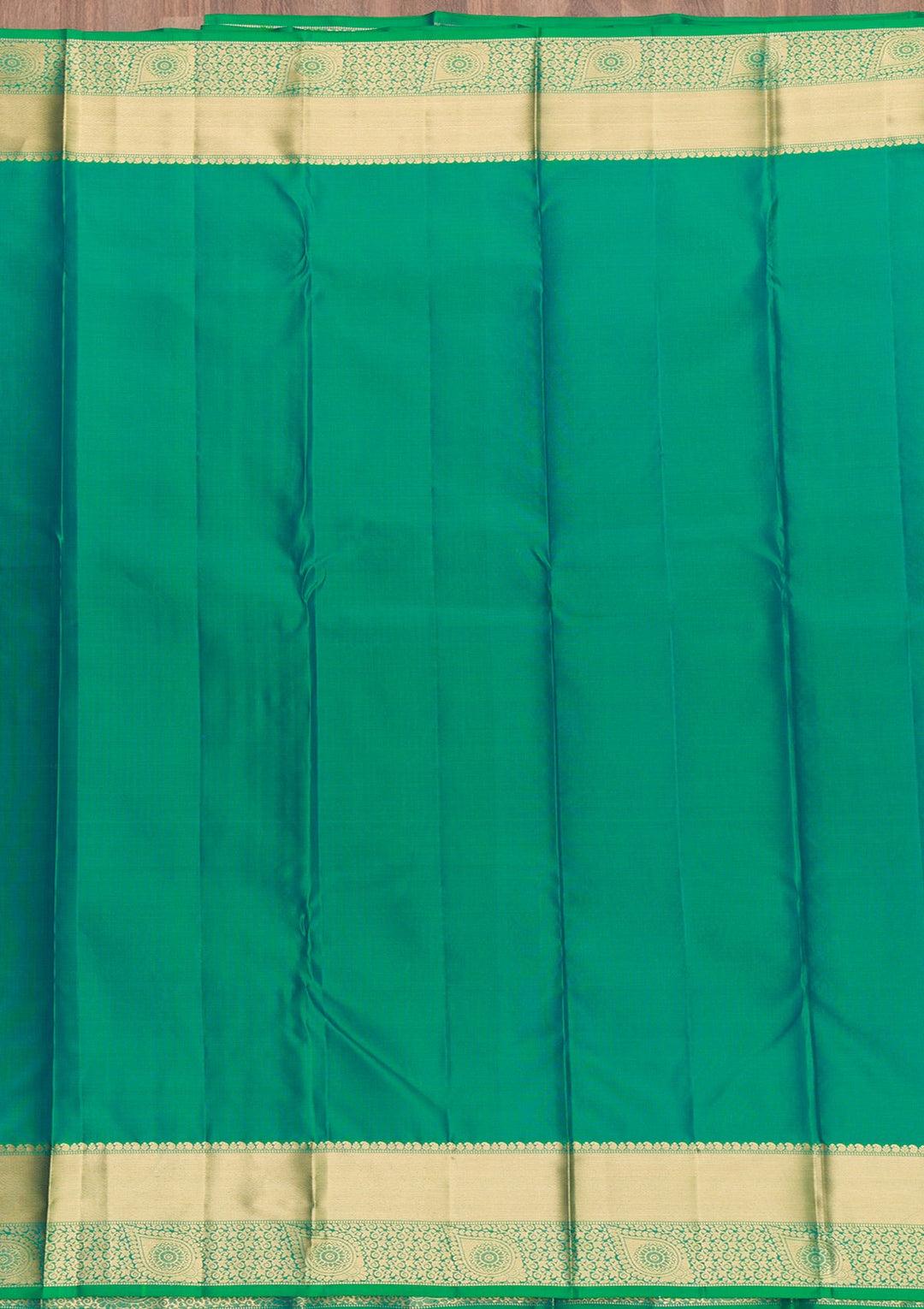 Green Zariwork Pure Silk Saree-Koskii