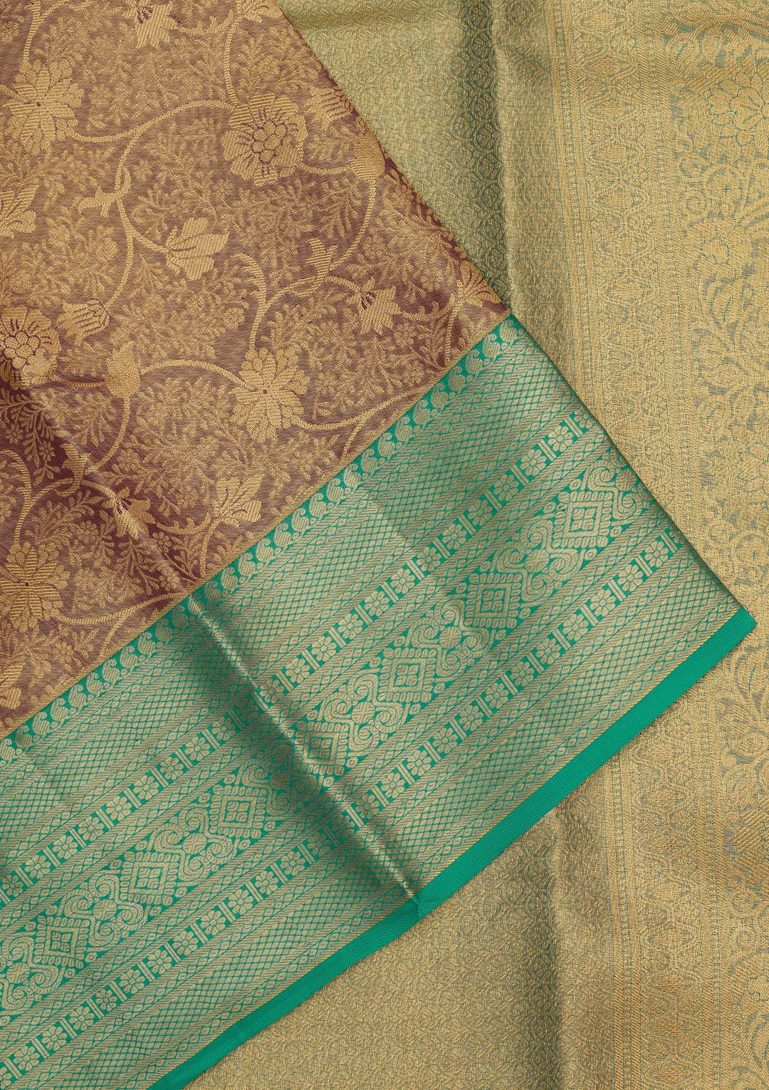 Grey Zariwork Pure Silk Saree-Koskii