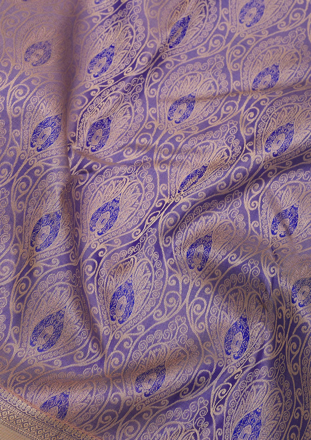 Grey Zariwork Pure Silk Saree