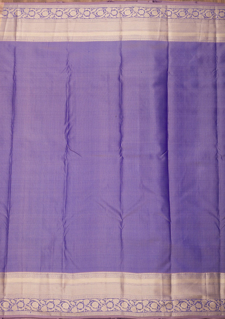 Grey Zariwork Pure Silk Saree