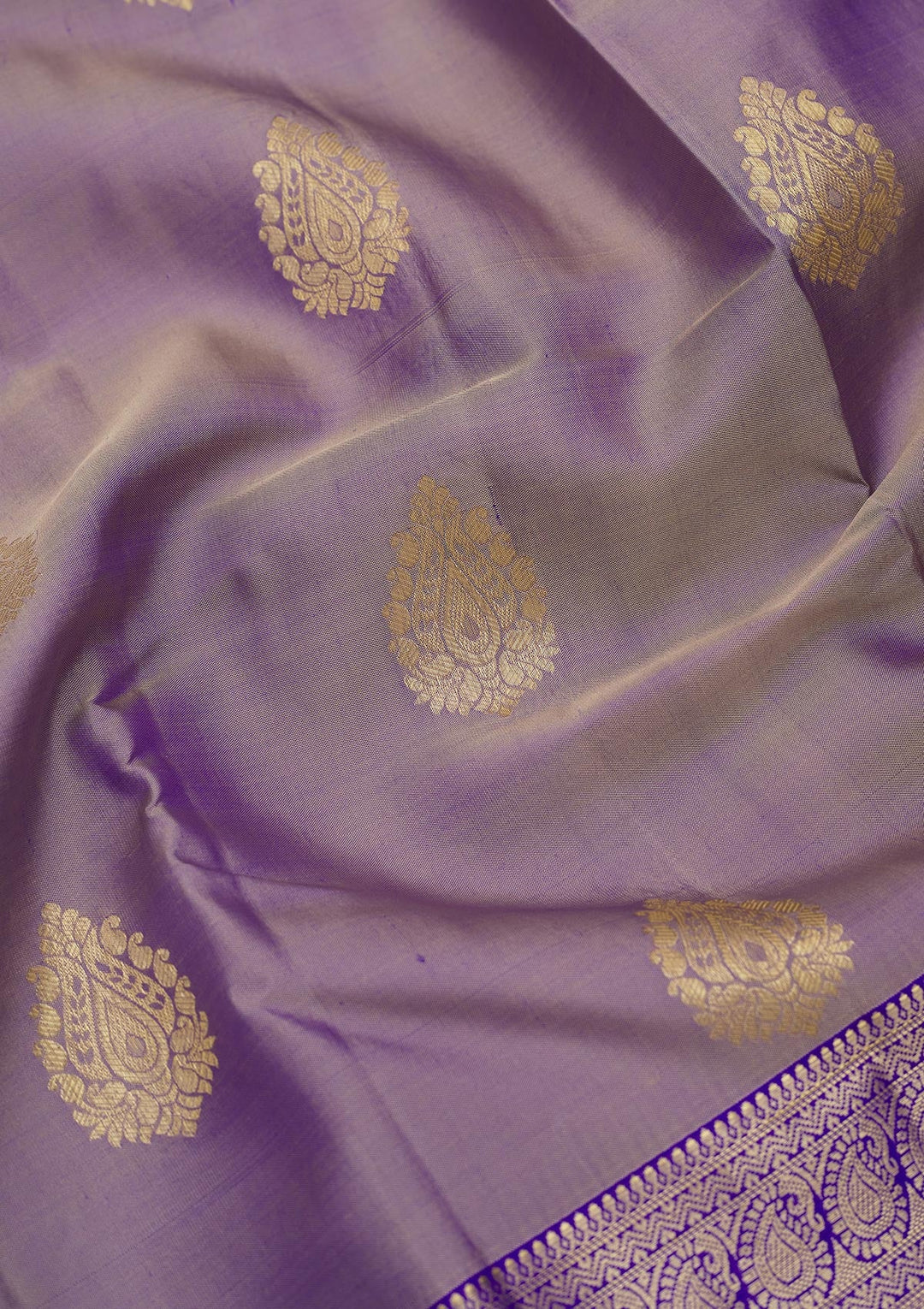 Grey Zariwork Pure Silk Saree