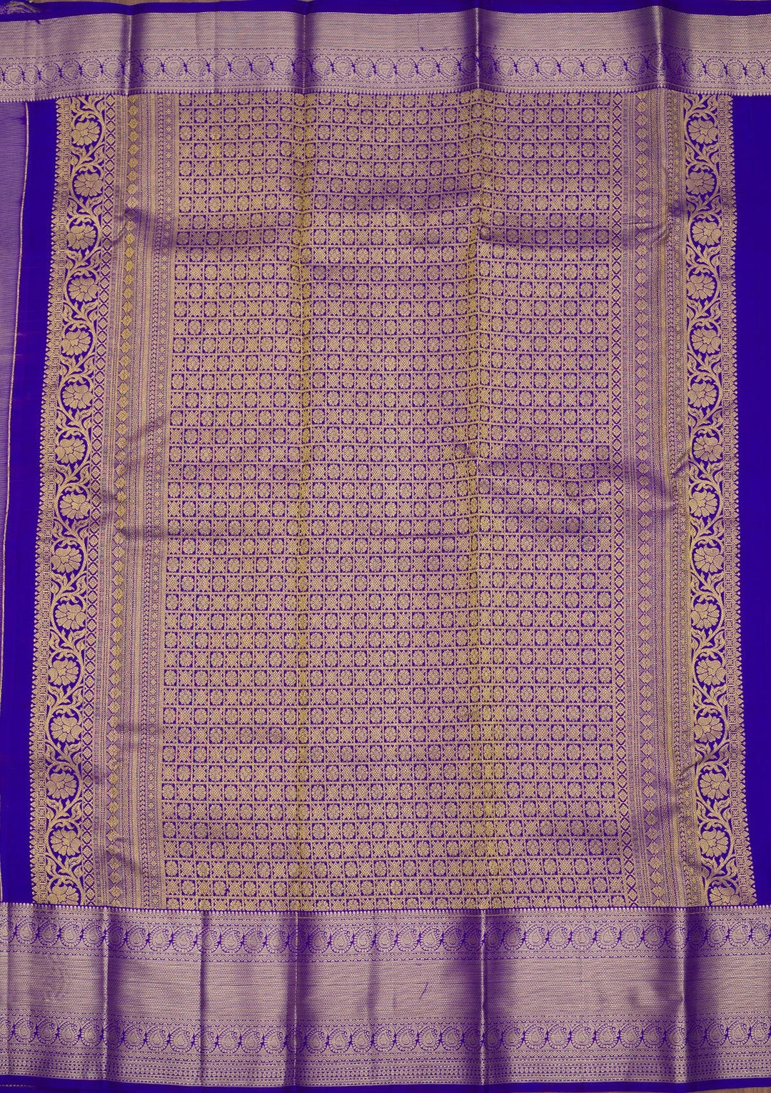 Grey Zariwork Pure Silk Saree